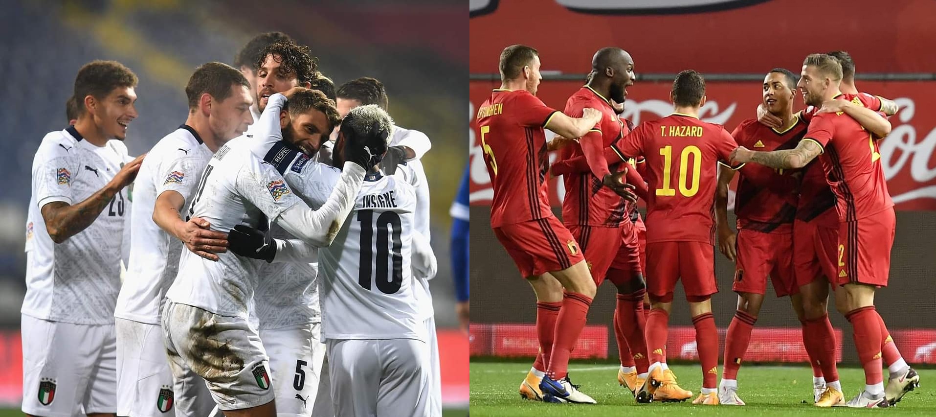 دوري الأمم الأوروبیة : إیطالیا و بلجیکا یکملان أضلاع المربع الذهبي و یلحقان بإسبانیا و فرنسا 