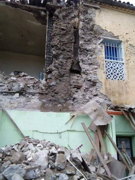 انهيار منزل فوق سكانه بحي باردو قسنطينة