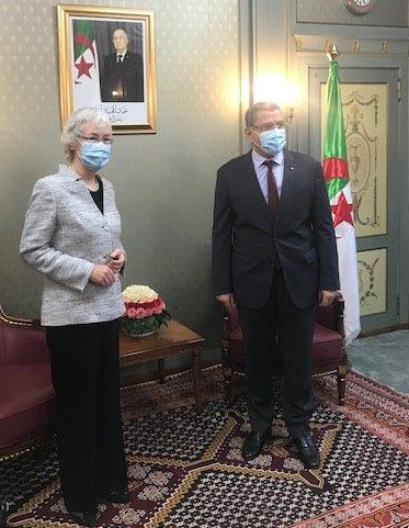  جراد يستقبل سفيرة ألمانيا بالجزائر