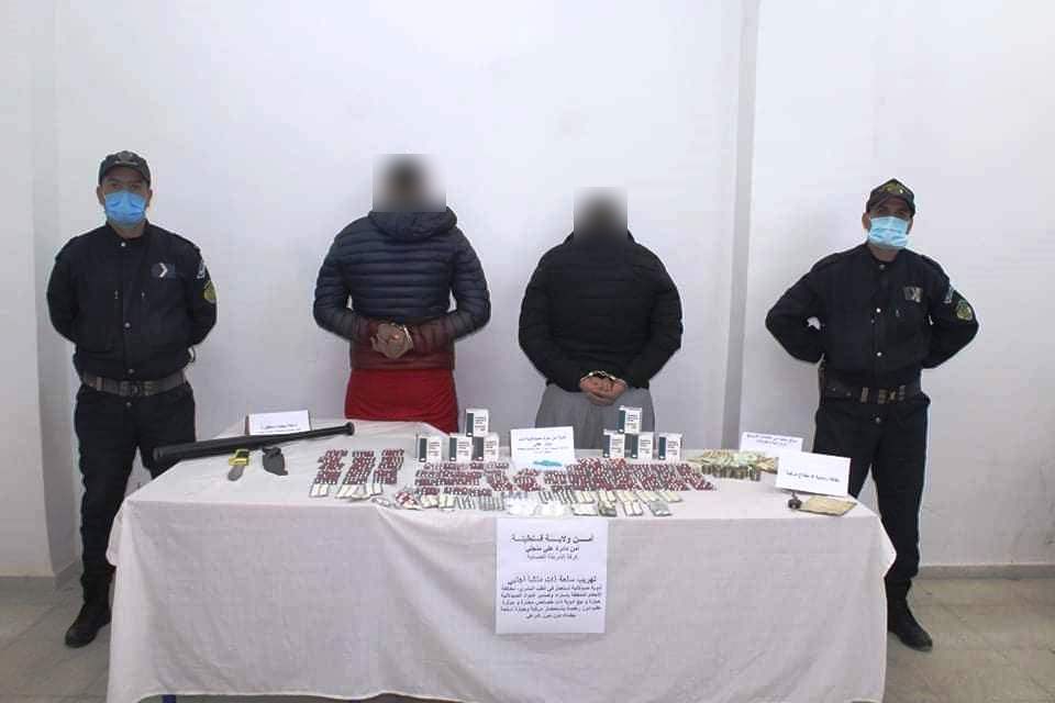 توقيف شخصين بحوزتهما 1213 كبسولة مهلوسات بقسنطينة 