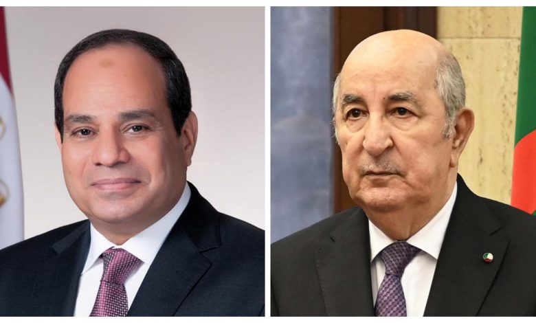 رئيس الجمهورية يتلقى مكالمة هاتفية من أخيه الرئيس المصري